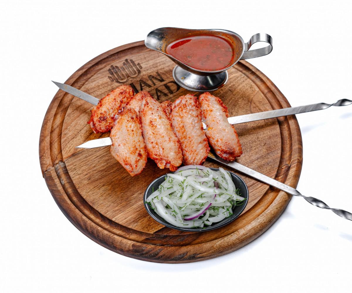 Шашлык из куриных крылышек 160 гр